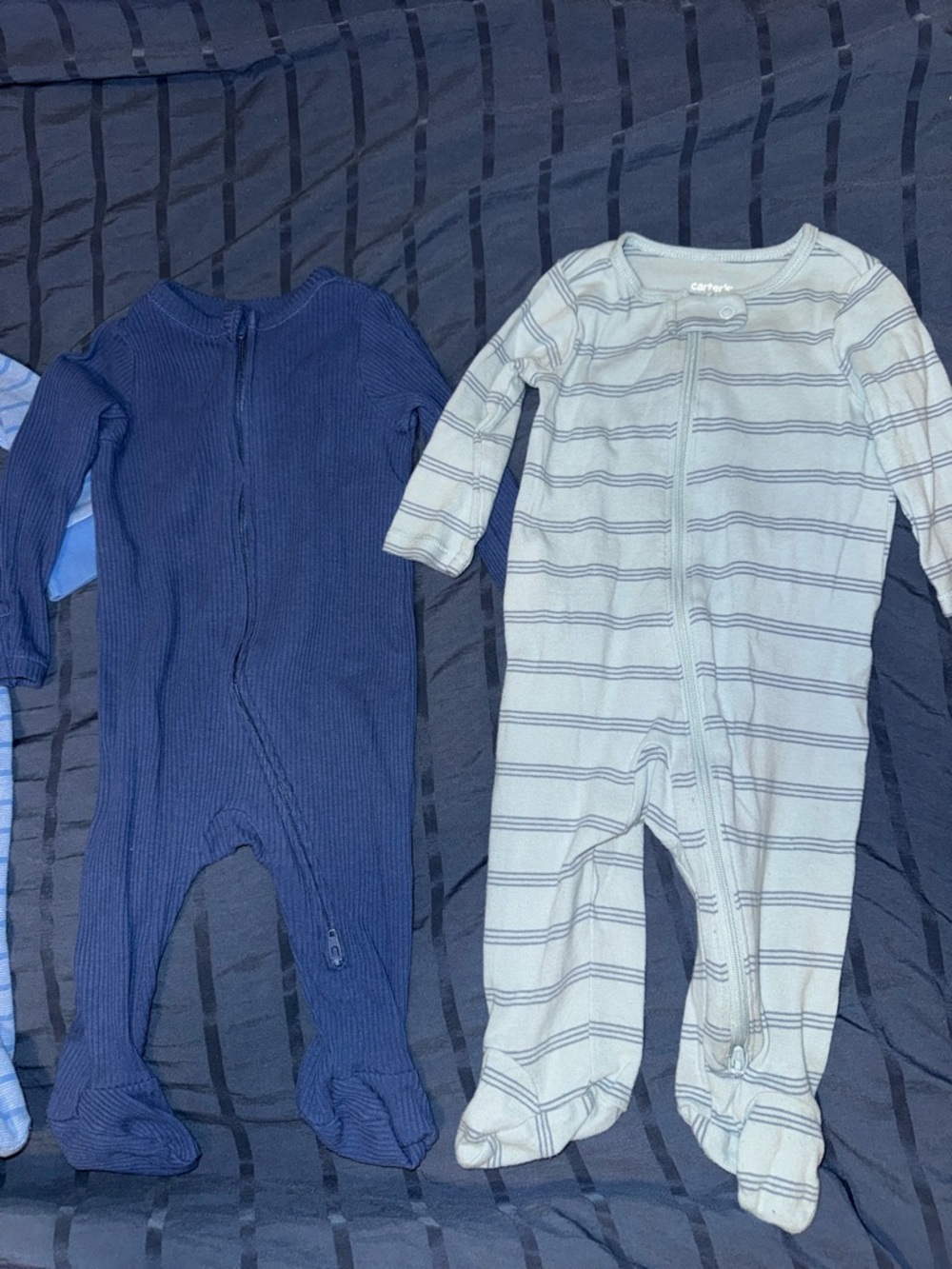 Carter's & Old Navy Footed One-Pieces (3)